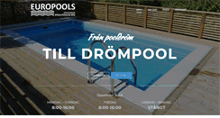 Desktop Screenshot of europools.se